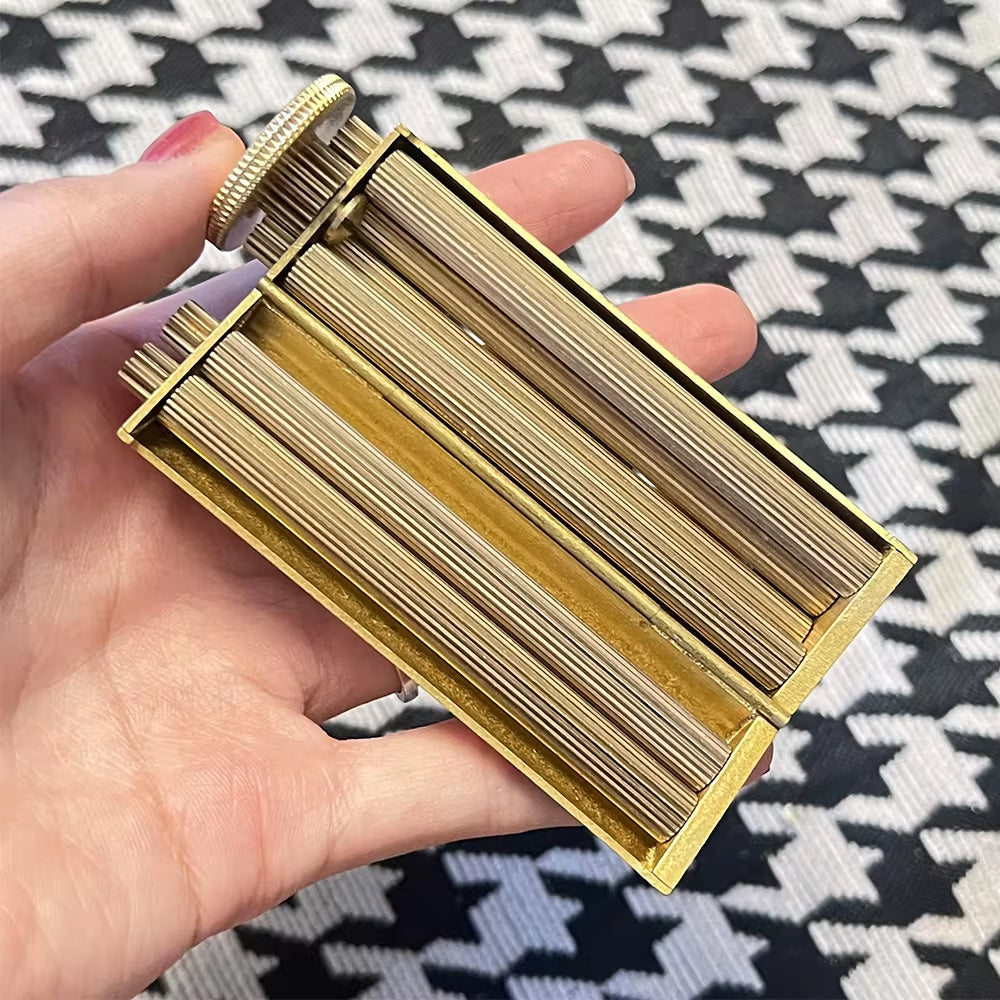 Classic Solid Brass Cigarette Rolling Machine Smoke Hand Manual Tobacco Roller Handmade Can Fit 70Mm Rollie Paper