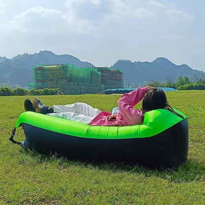 Trend Outdoor Products Fast Infaltable Air Sofa Bed Good Quality Sleeping Bag Inflatable Air Bag Lazy Bag Beach Sofa 240*70Cm