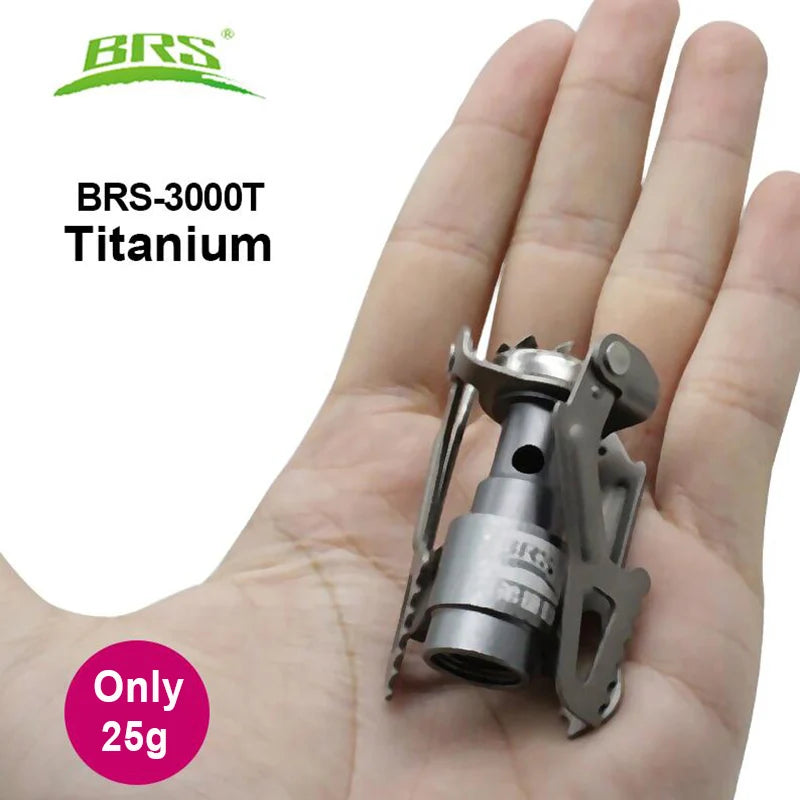 Outdoor Gas Stove Camping Gas Burner Portable Mini Titanium Stove Survival Furnace Pocket Picnic Gas Cooker -3000T